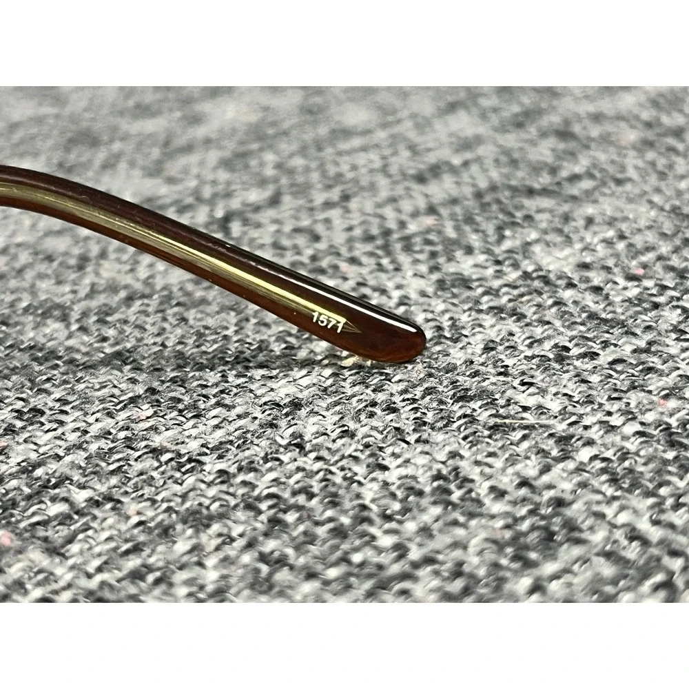 Salsa SA 804 BR Brown Rectangular Eyeglasses Scrollwork Temples 50-17-135
